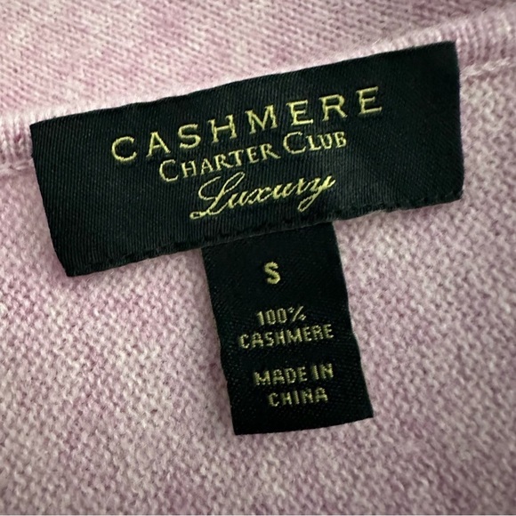 Charter Club Luxury 100% Cashmere Pink Sweater, Small - Picture 2 of 6